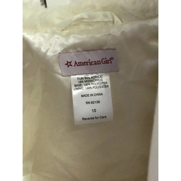 American Girl Faux Fur Bolero Jacket - Picture 4 of 4